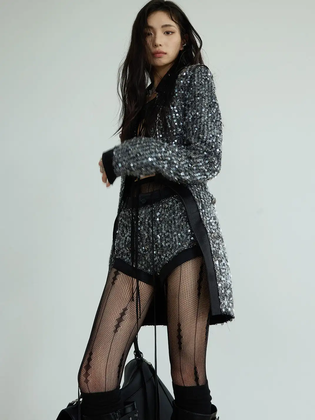 Jnylon Studios | Sequin Jacket Set