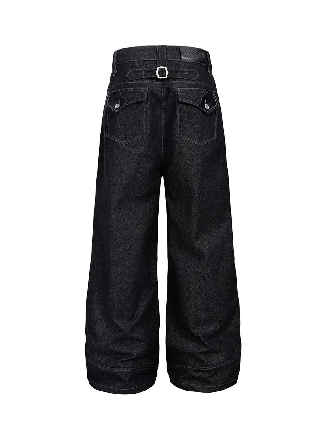 Esaias | Phoenix Graphic Wide-Leg Raw Jeans