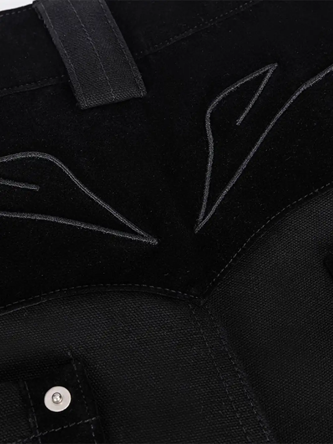 Esaias | Rune Embroidered Velvet Panel Pants