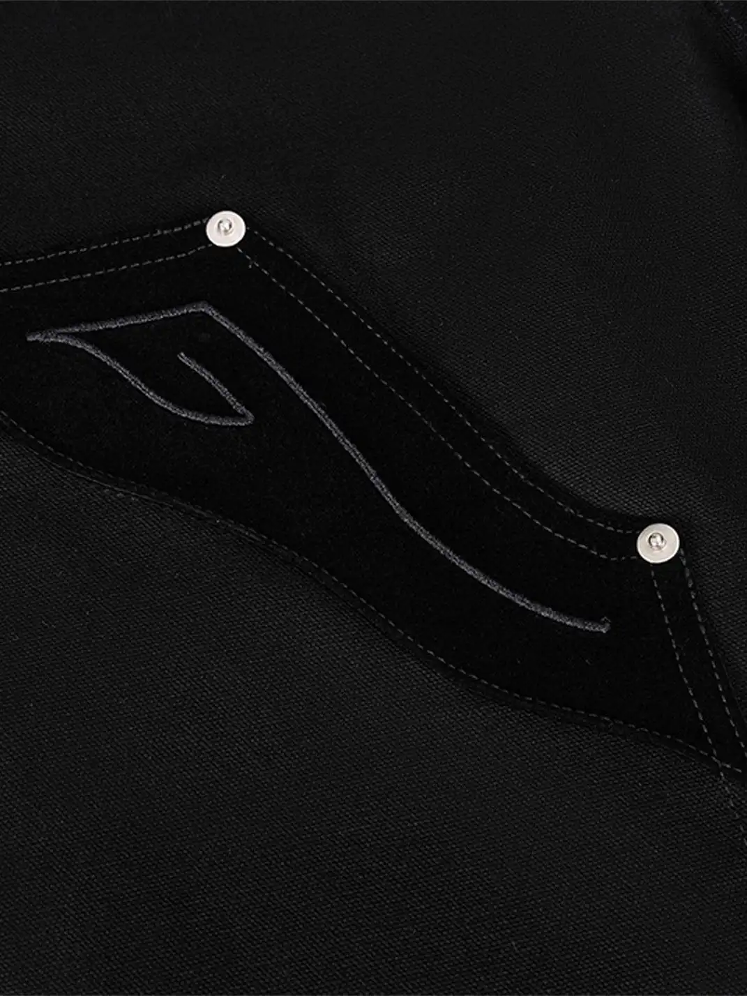 Esaias | Rune Embroidered Velvet Panel Pants