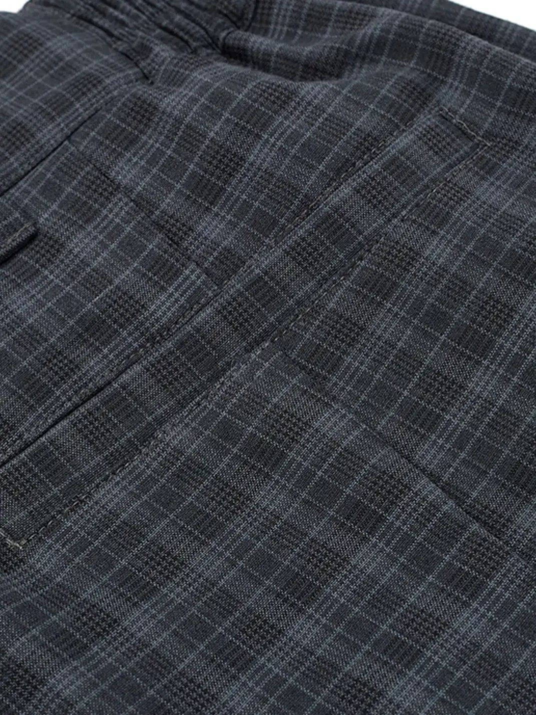 Esaias | Retro Plaid Pleated Wide-Leg Pants