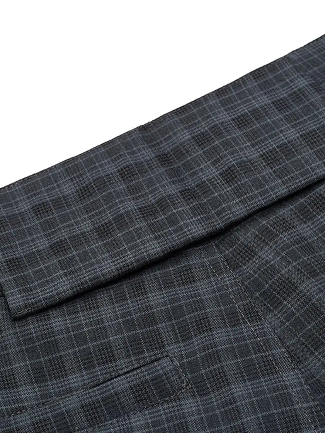Esaias | Retro Plaid Pleated Wide-Leg Pants