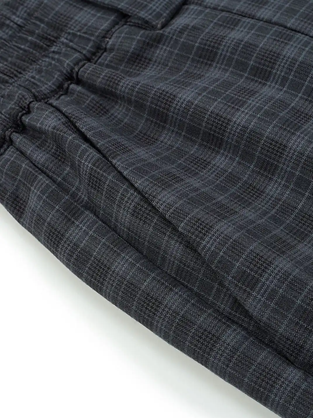 Esaias | Retro Plaid Pleated Wide-Leg Pants
