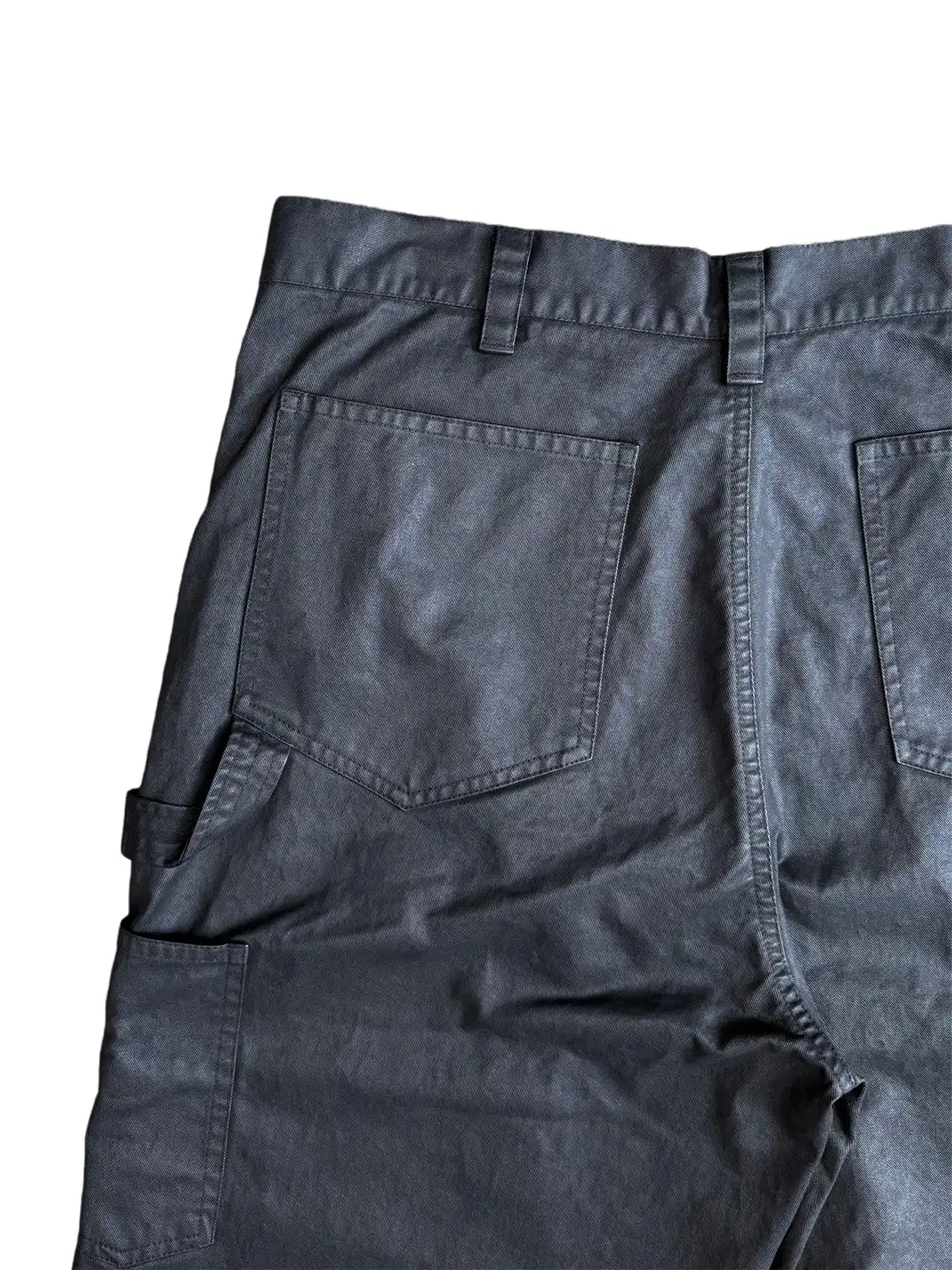 UNKNOWNWORLD | Waxed Double-Knee Straight-Leg Logger Cargo Pants
