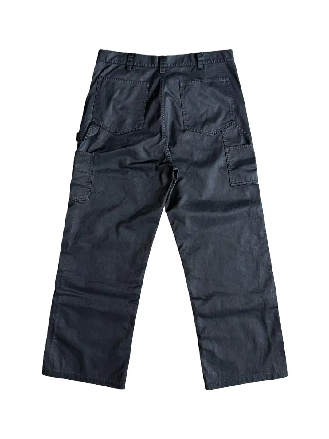 UNKNOWNWORLD | Waxed Double-Knee Straight-Leg Logger Cargo Pants