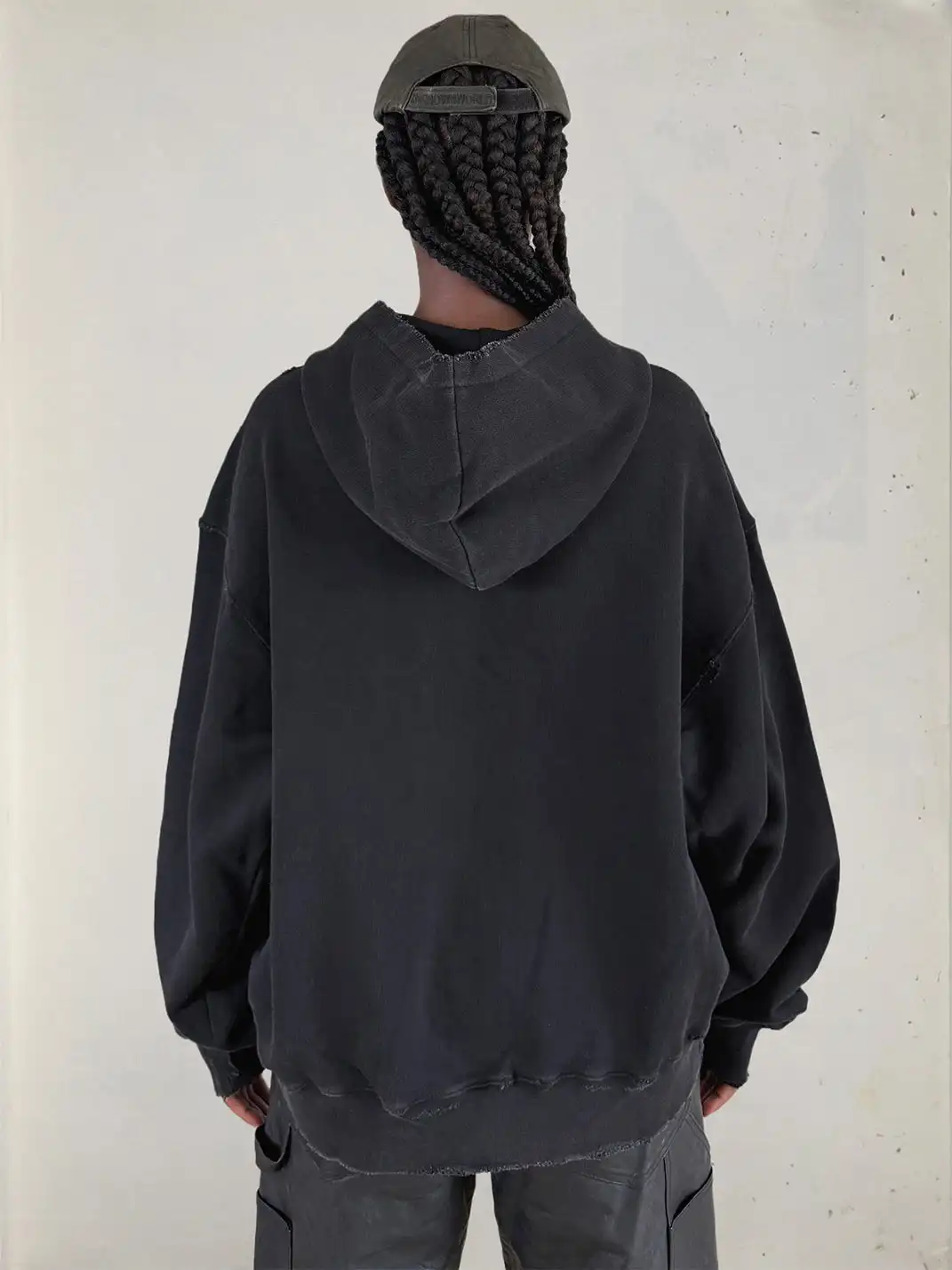 UNKNOWNWORLD | Bat Print Zip-Up Hoodie Sweatshirt