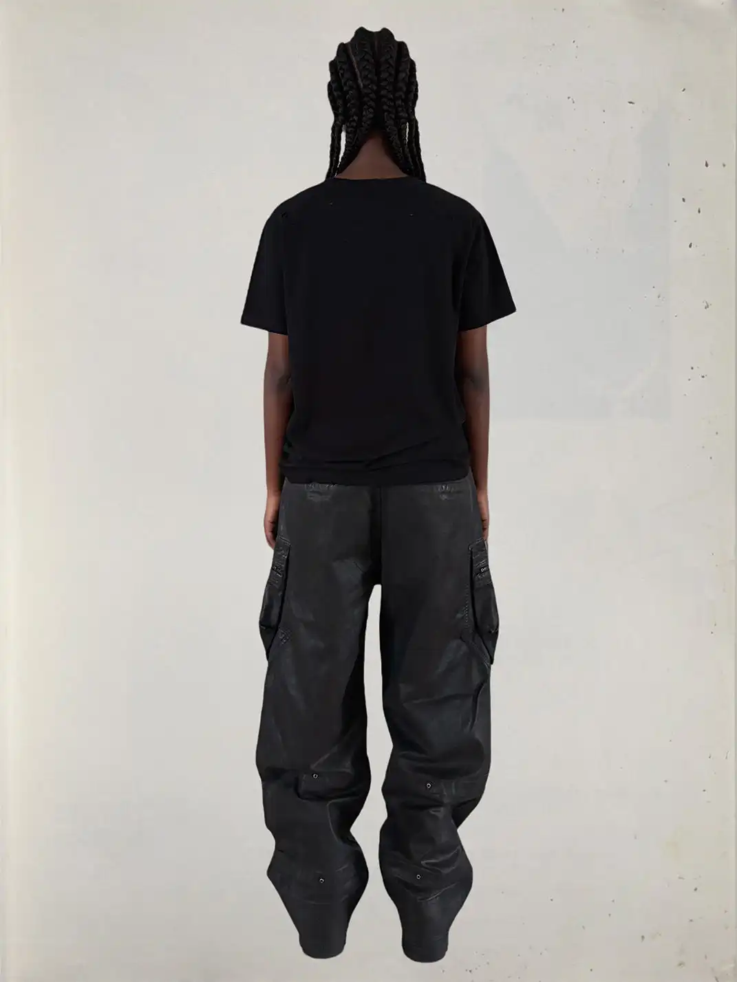 UNKNOWNWORLD | Waxed Zipper Pocket Cargo Pants