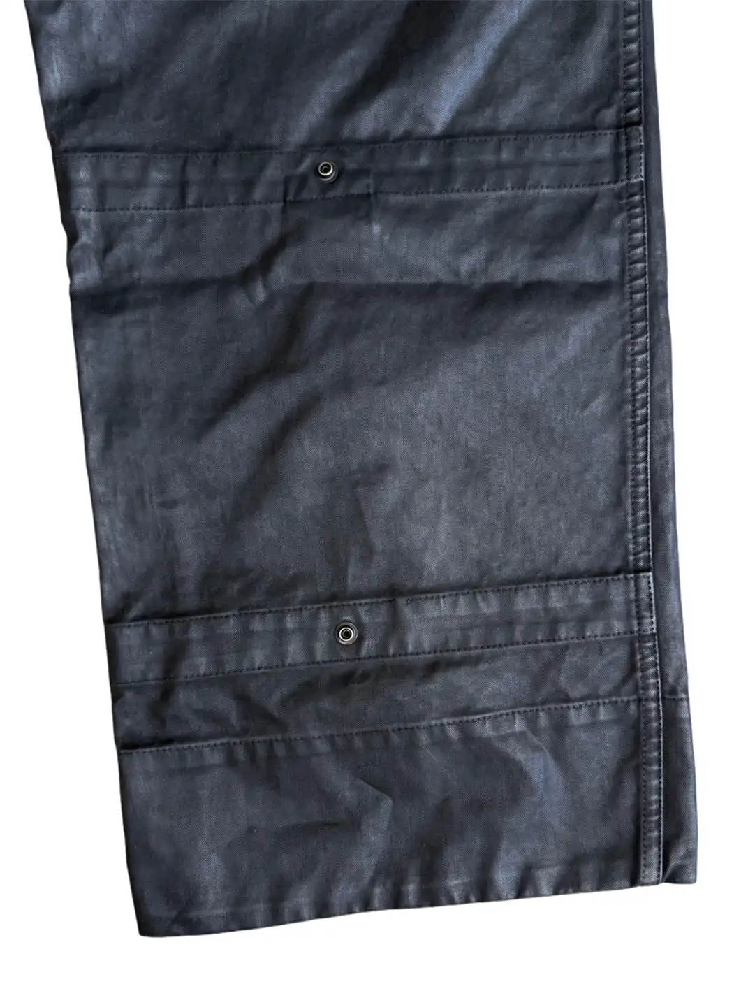 UNKNOWNWORLD | Waxed Zipper Pocket Cargo Pants