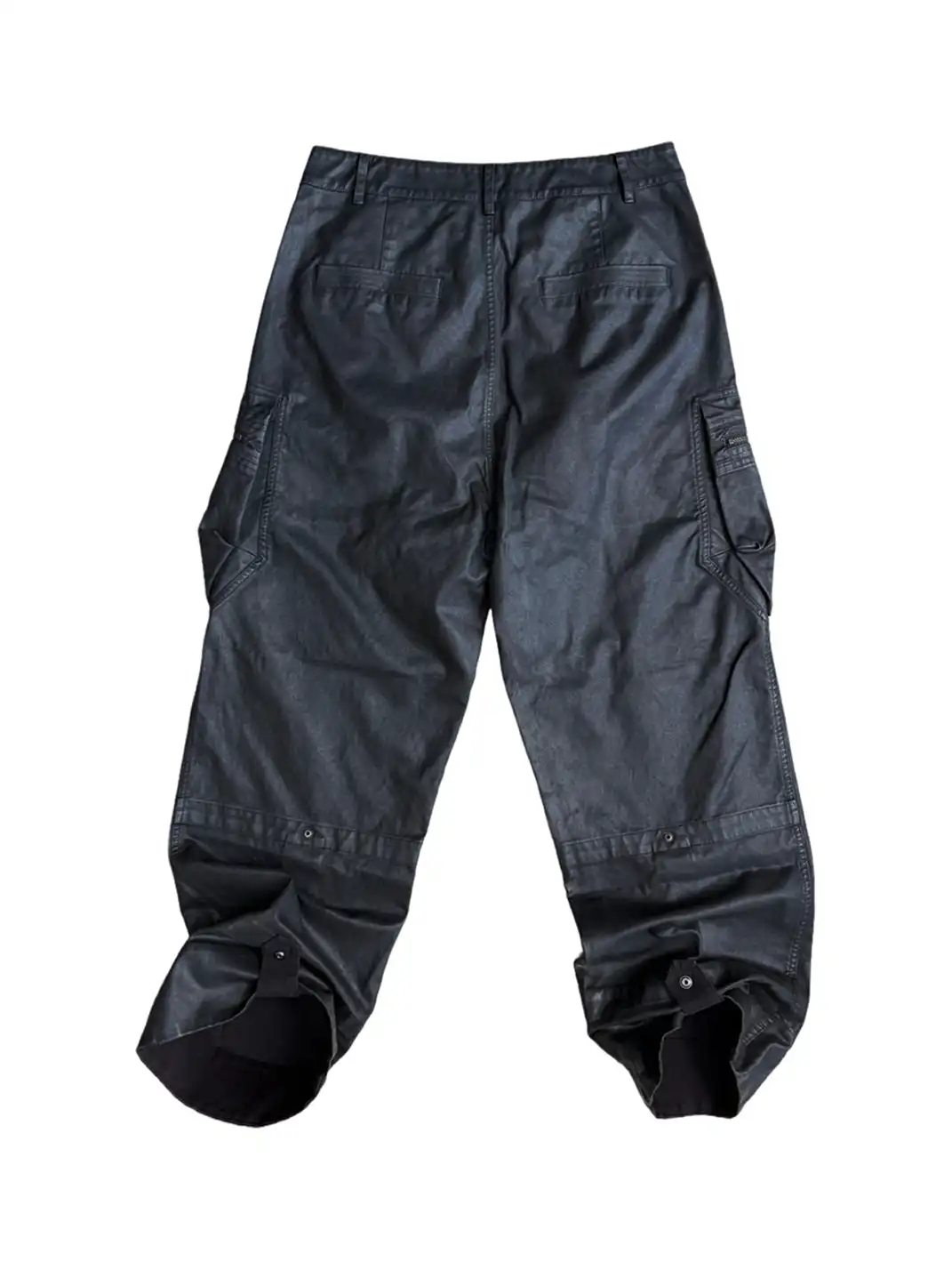 UNKNOWNWORLD | Waxed Zipper Pocket Cargo Pants