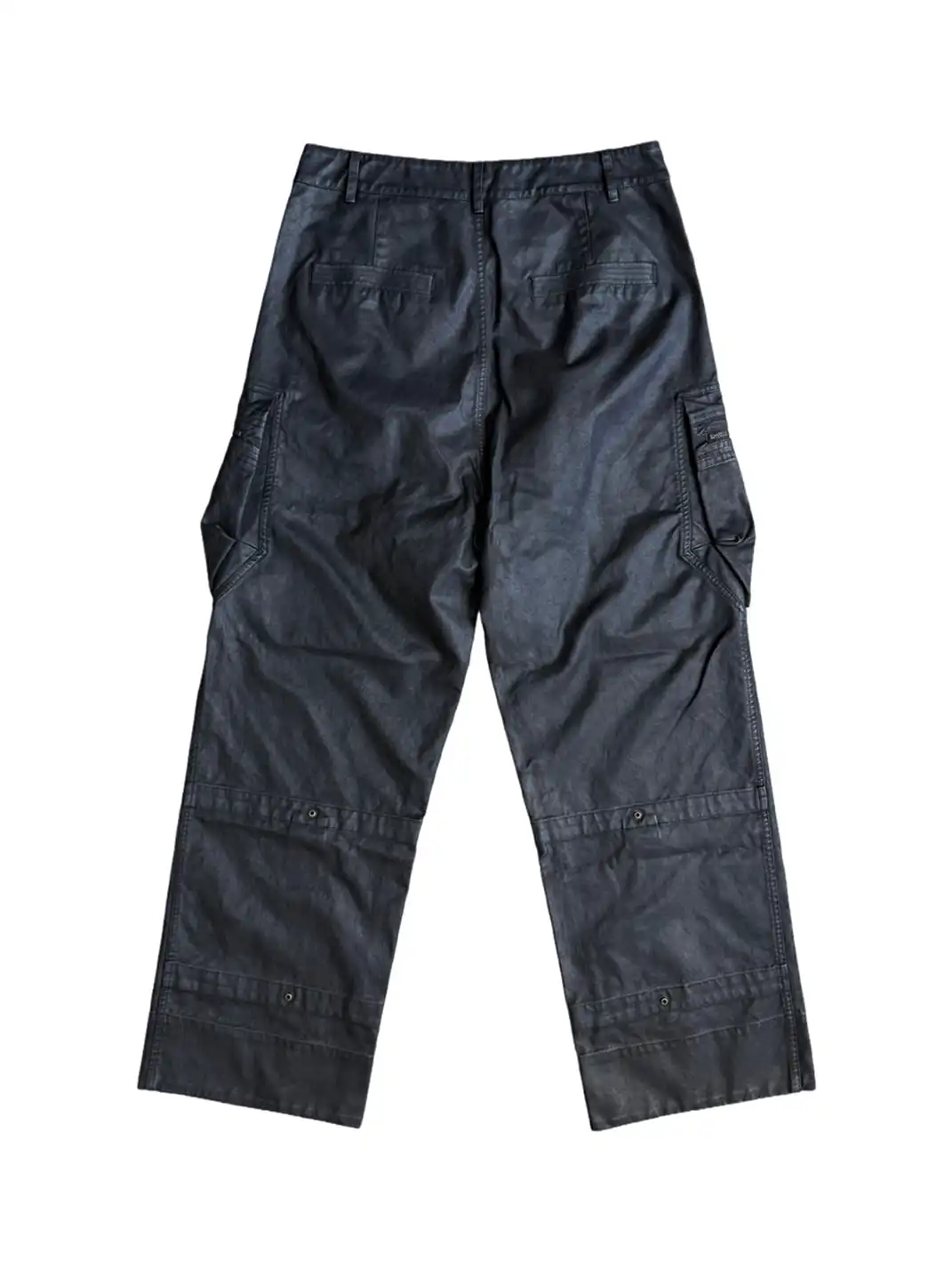 UNKNOWNWORLD | Waxed Zipper Pocket Cargo Pants