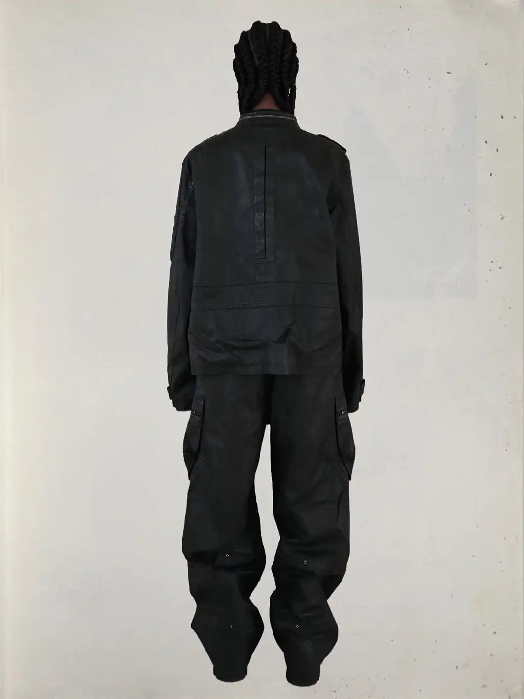 UNKNOWNWORLD | Waxed Deconstructed Multi-Pocket Zip Jacket