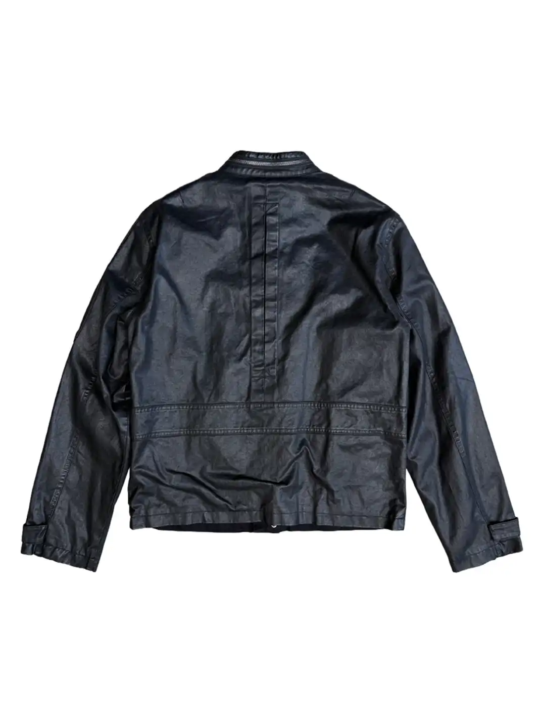 UNKNOWNWORLD | Waxed Deconstructed Multi-Pocket Zip Jacket