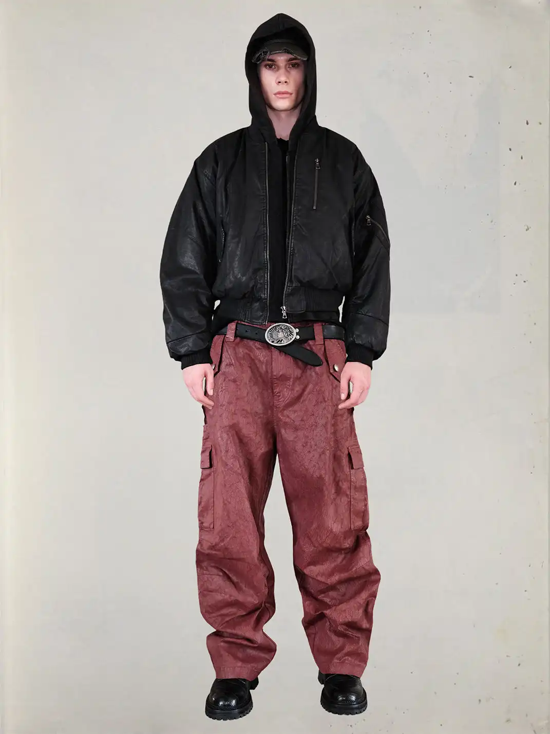 UNKNOWNWORLD | Deconstructed Waxed Wool-Filled Padded Jacket