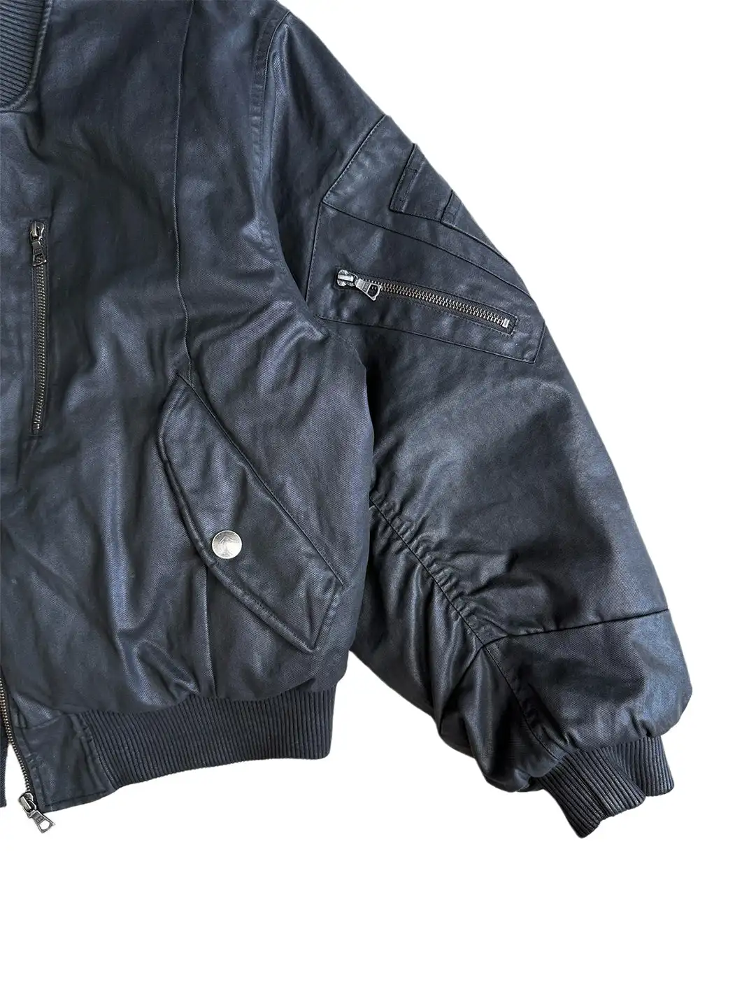 UNKNOWNWORLD | Deconstructed Waxed Wool-Filled Padded Jacket