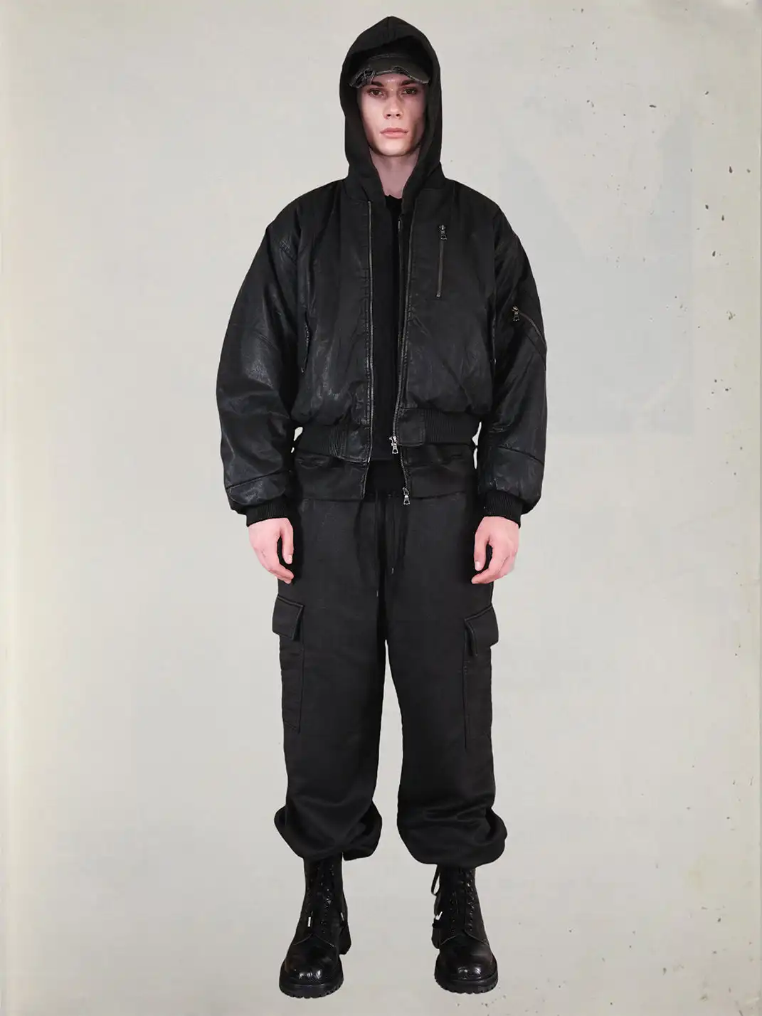 UNKNOWNWORLD | Deconstructed Waxed Wool-Filled Padded Jacket