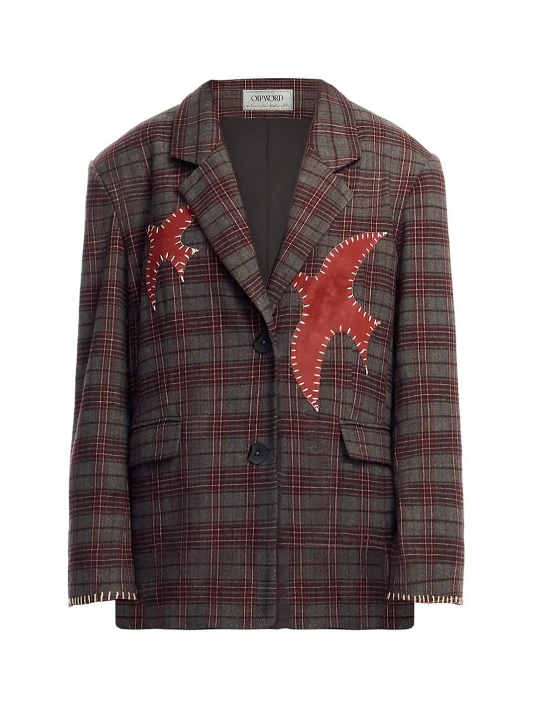 OIPWORD | âBound Birdâ Patchwork Flying Bird Embroidered Suit Set