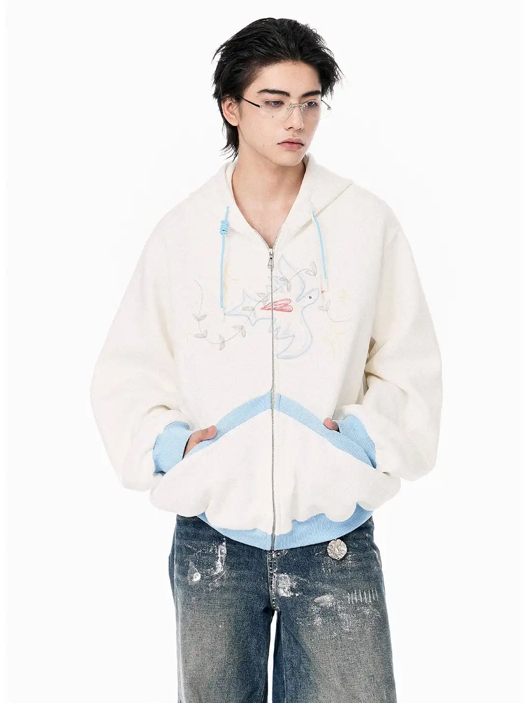 OIPWORD | “Peace Dove” Print Hoodie