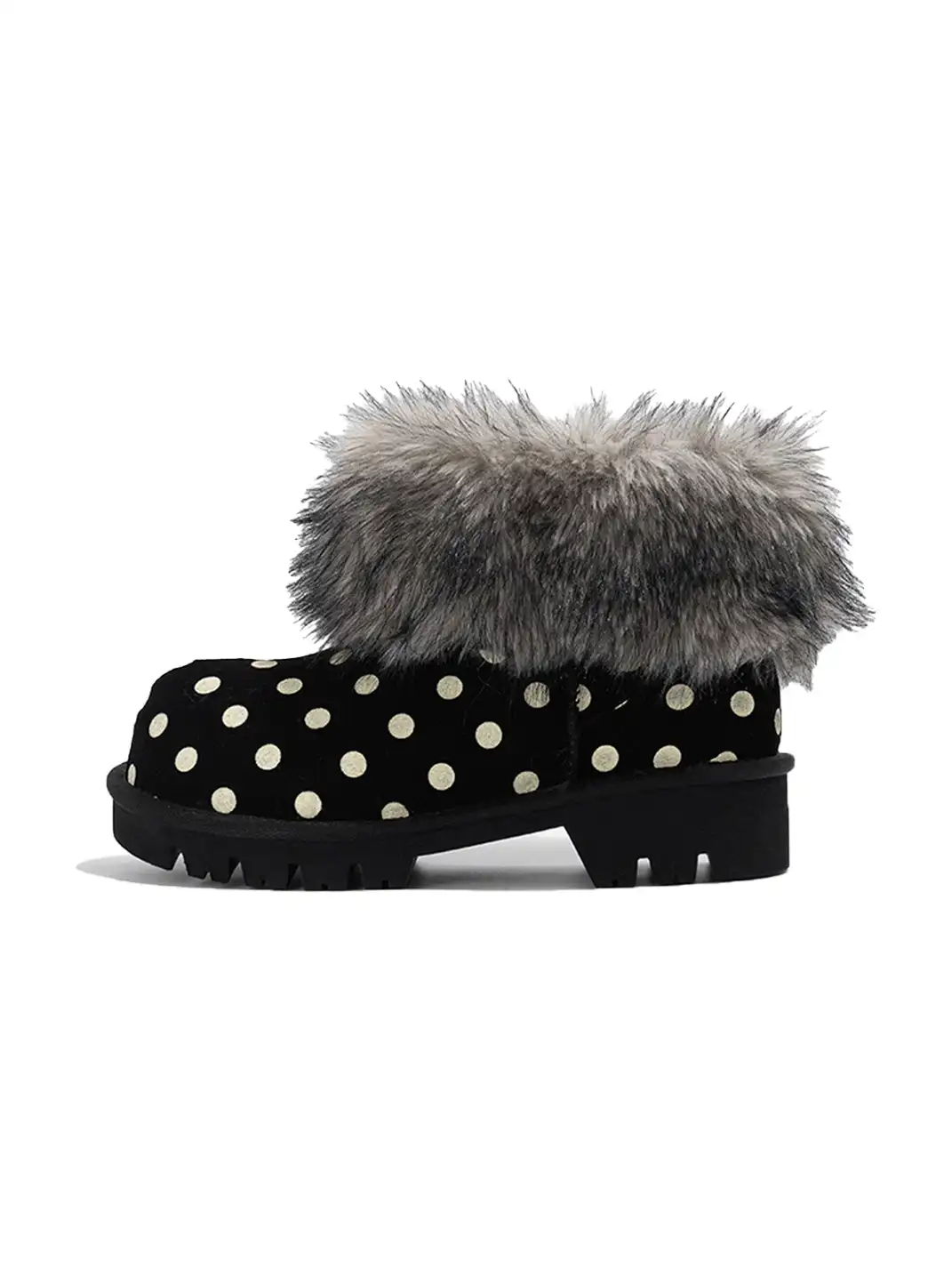 OLDMEOW | Round-Toe Faux Mink Fur Cotton Snow Boots