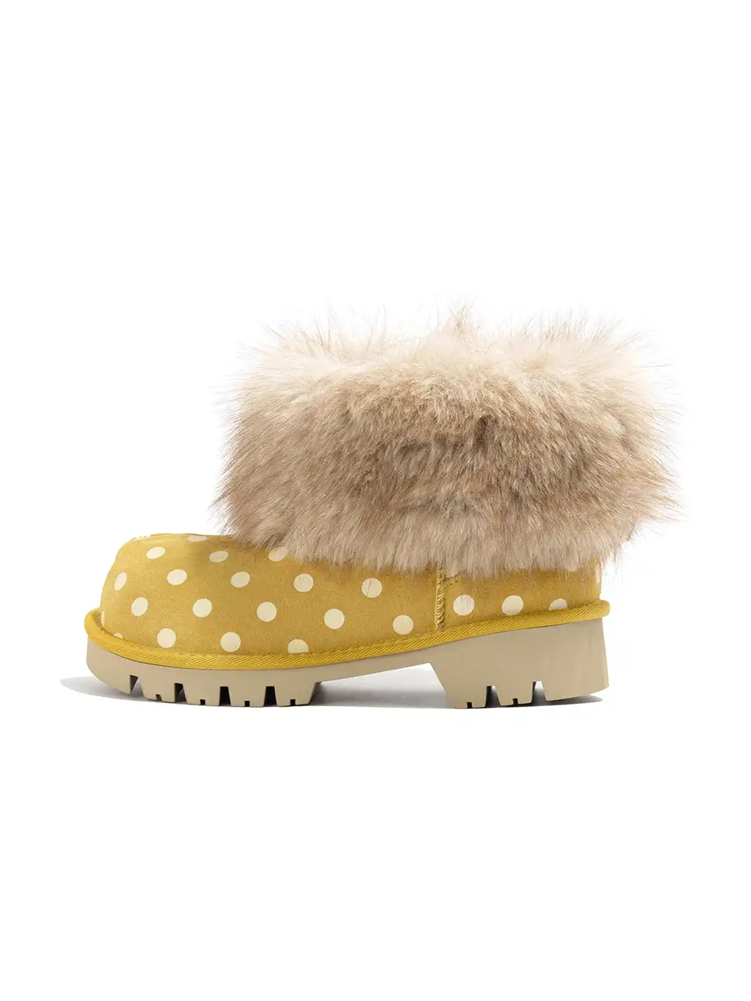 OLDMEOW | Round-Toe Faux Mink Fur Cotton Snow Boots