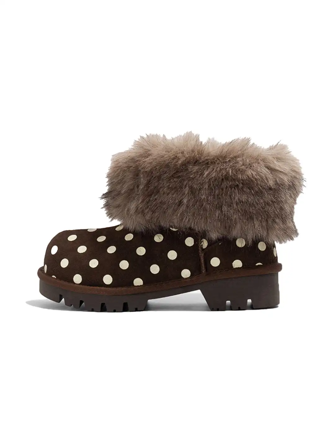 OLDMEOW | Round-Toe Faux Mink Fur Cotton Snow Boots