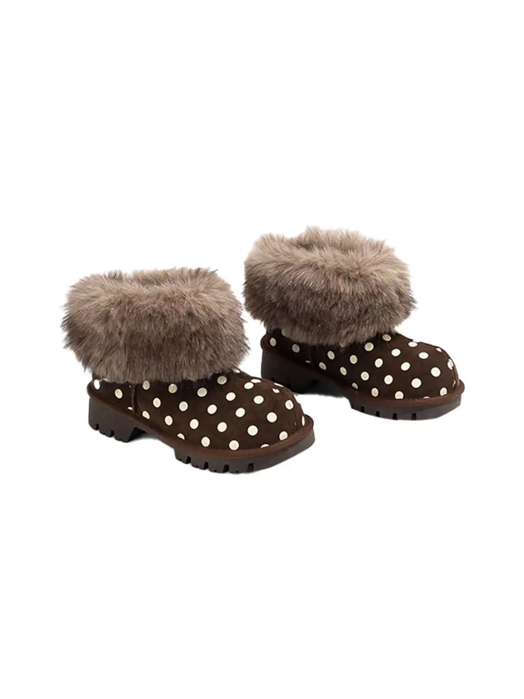 OLDMEOW | Round-Toe Faux Mink Fur Cotton Snow Boots