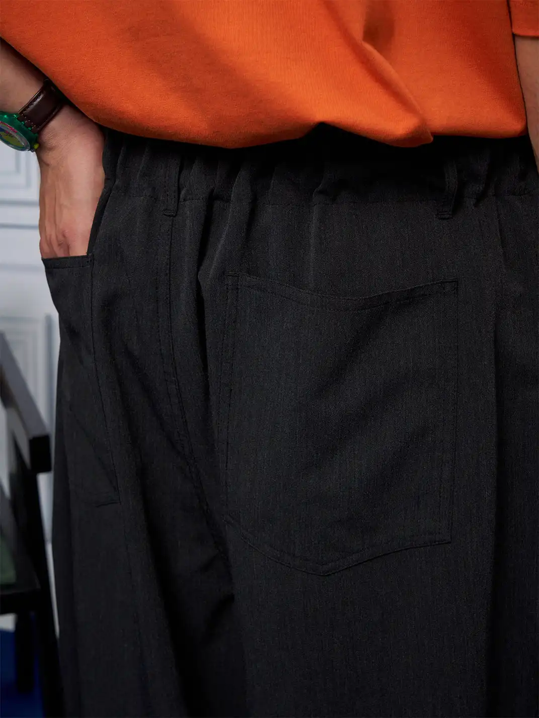 UNLIMITED MOTE | Wide-leg Blended Fabric Trousers