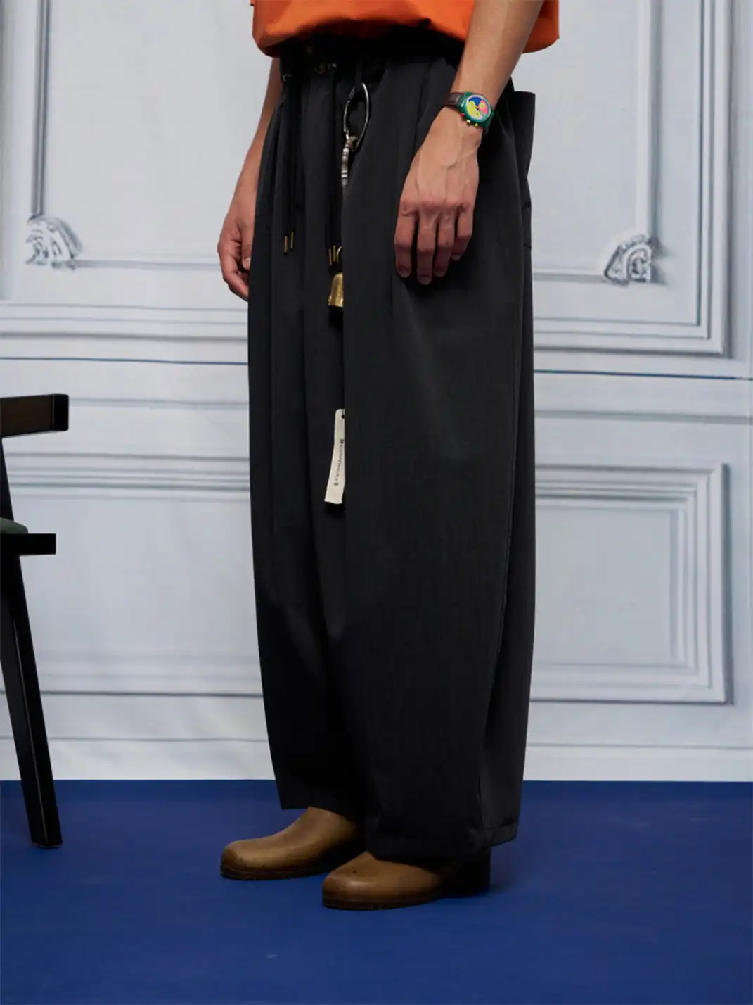 UNLIMITED MOTE | Wide-leg Blended Fabric Trousers