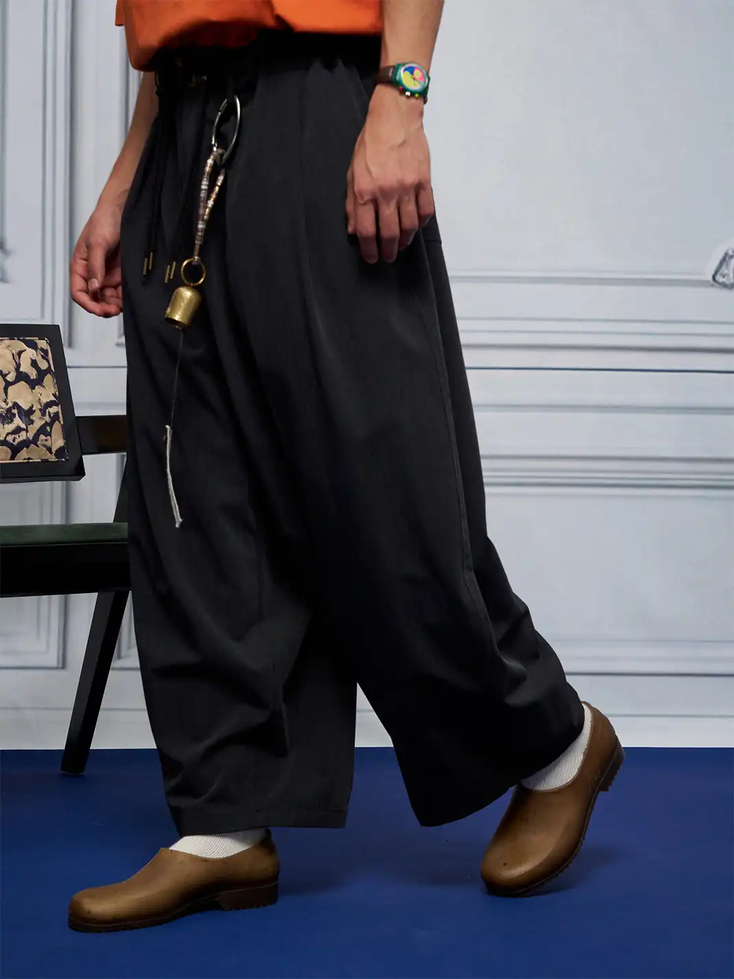 UNLIMITED MOTE | Wide-leg Blended Fabric Trousers