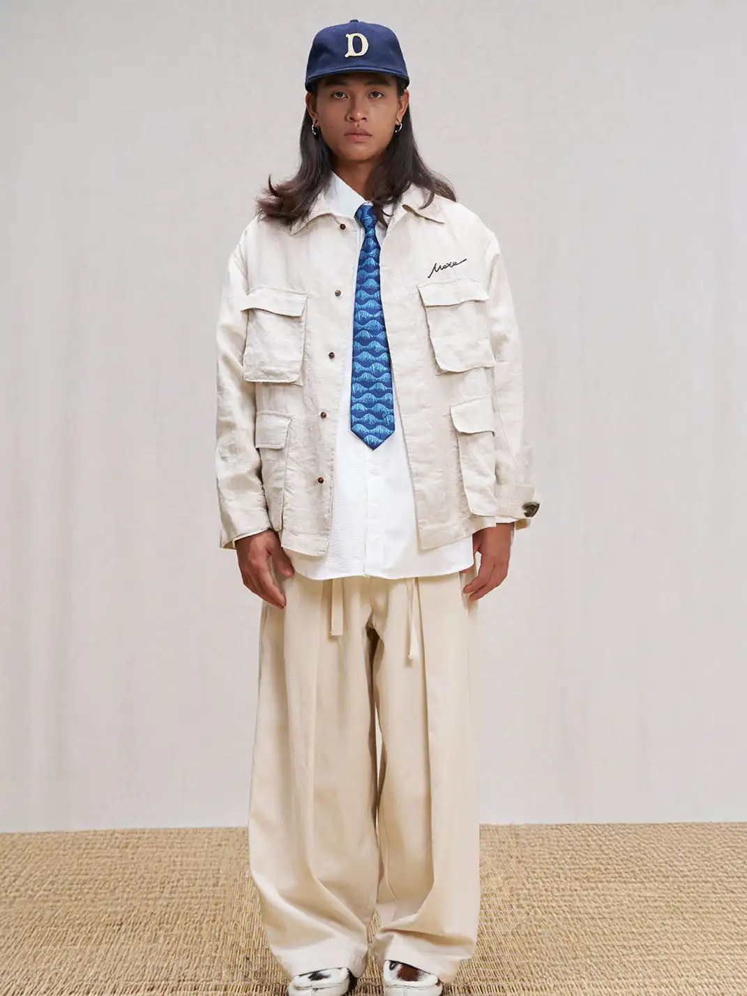 UNLIMITED MOTE | Multi-Pocket Linen Shirt