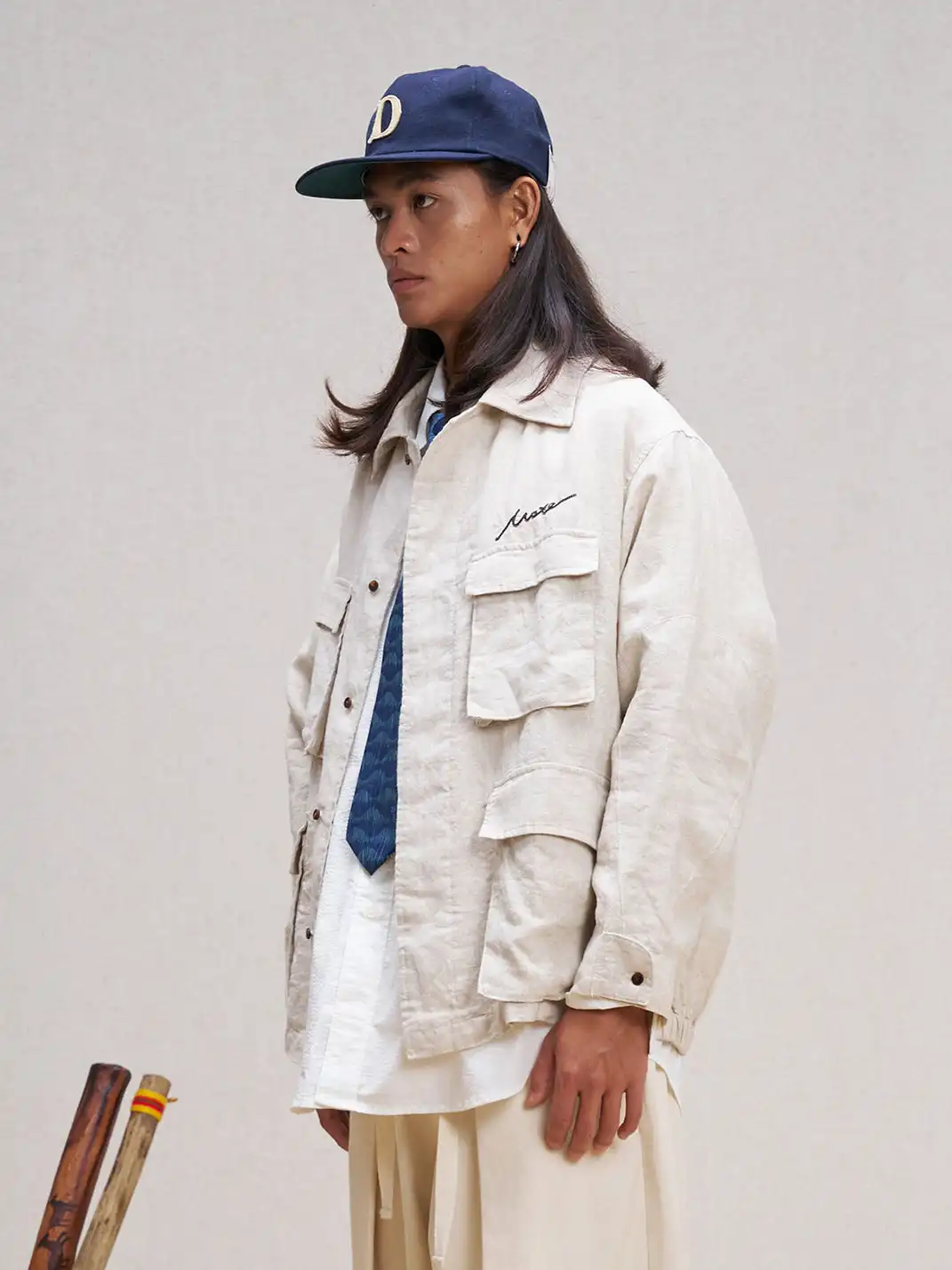 UNLIMITED MOTE | Multi-Pocket Linen Shirt