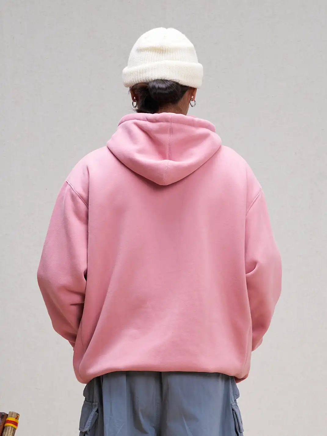 UNLIMITED MOTE | Embroidered Waffle Lining Drawstring Hood Jacket