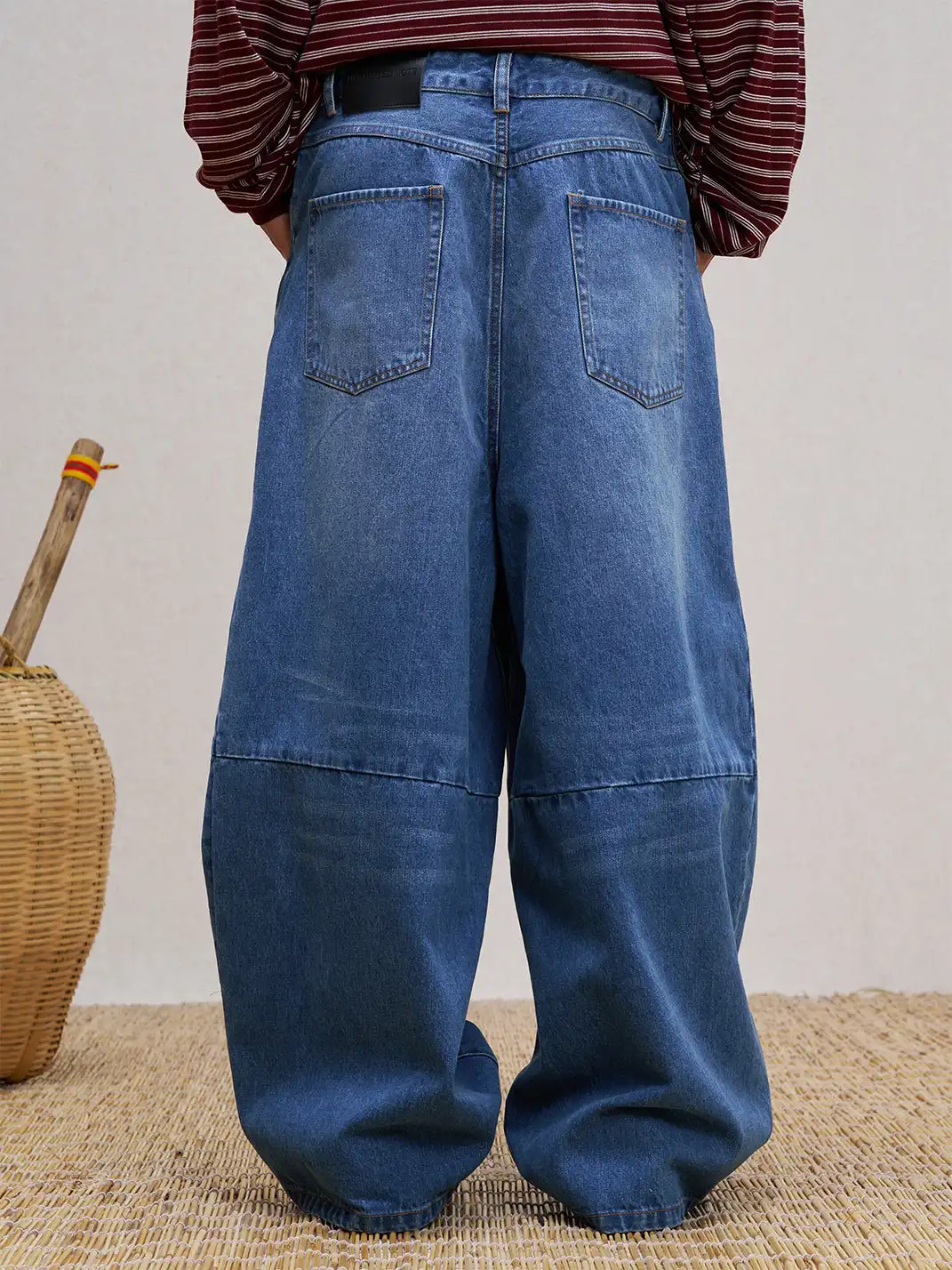 UNLIMITED MOTE | Drawstring Wide-leg Jeans