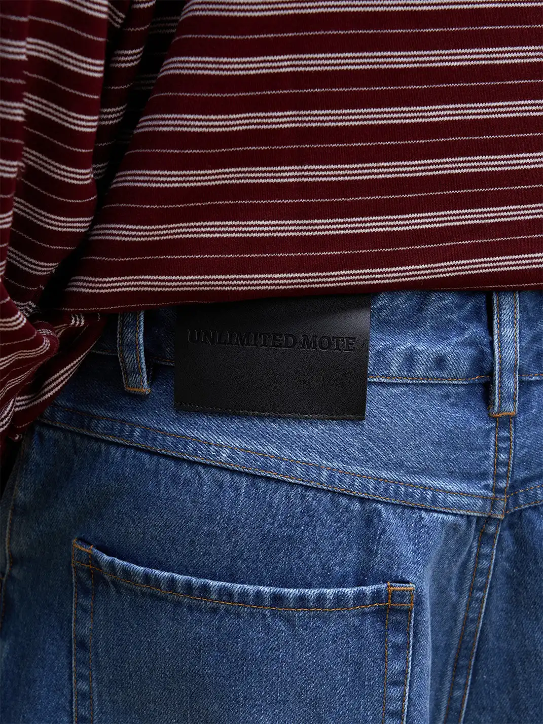 UNLIMITED MOTE | Drawstring Wide-leg Jeans