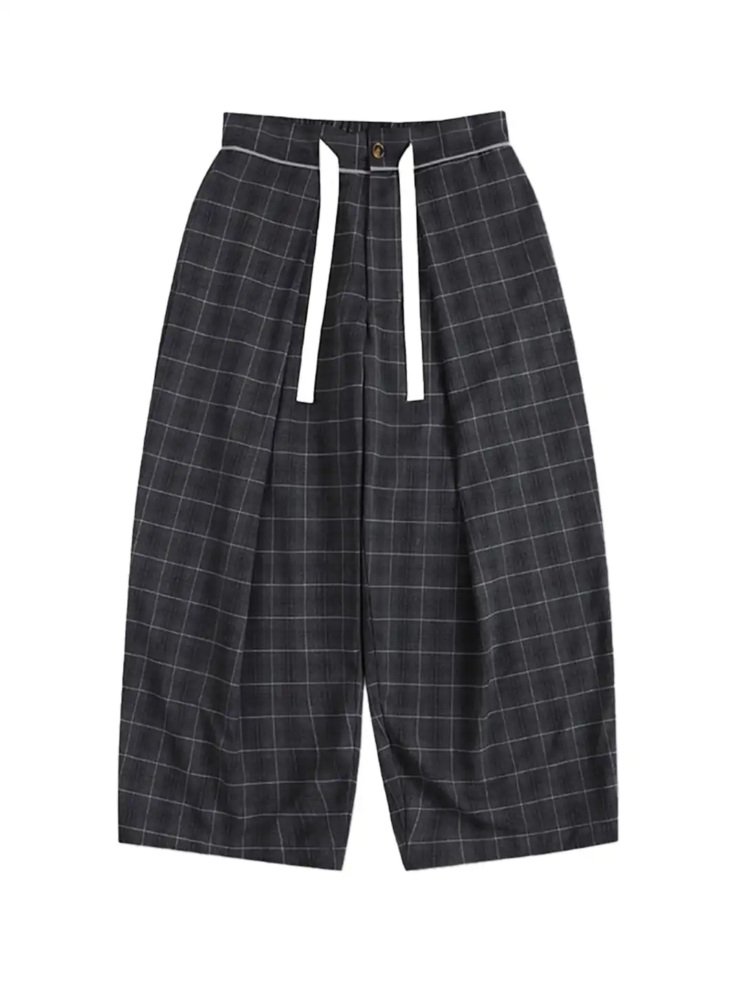 UNLIMITED MOTE | Pleated Drawstring Wide-Leg Pants