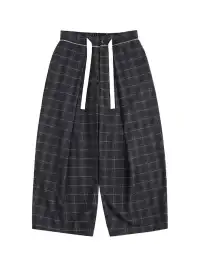 UNLIMITED MOTE | Pleated Drawstring Wide-Leg Pants