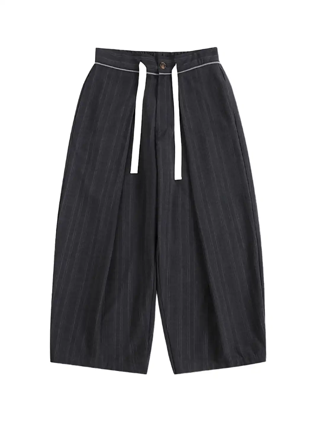 UNLIMITED MOTE | Pleated Drawstring Wide-Leg Pants