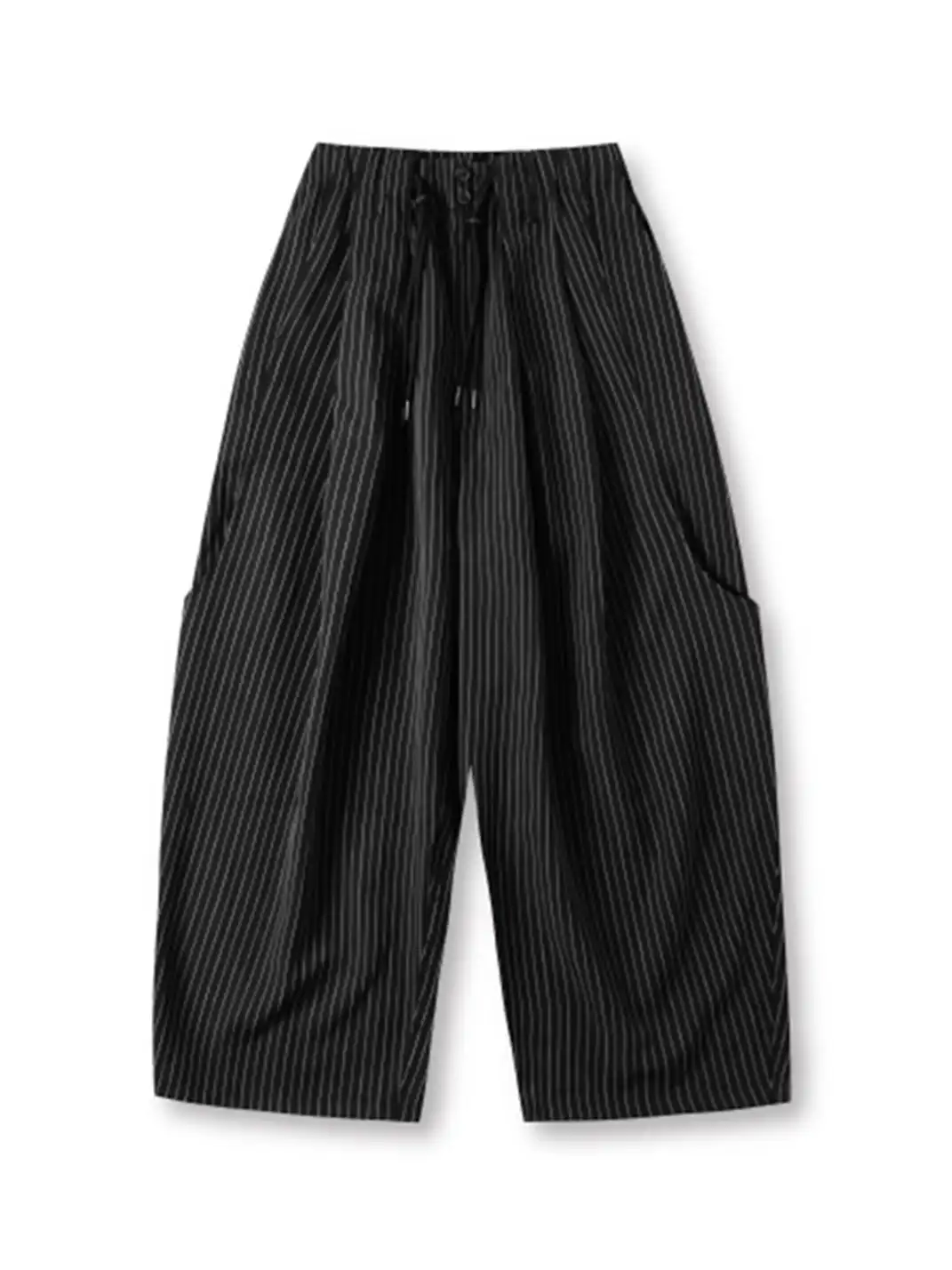 UNLIMITED MOTE | Solid Color Striped Trousers