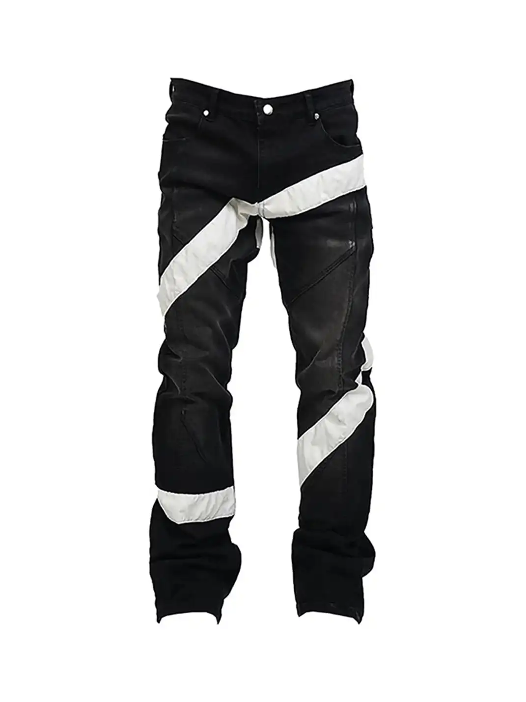 VINKID | Infinite Cross Panel Embroidered Jeans
