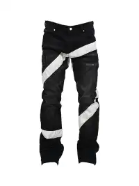 VINKID | Infinite Cross Panel Embroidered Jeans