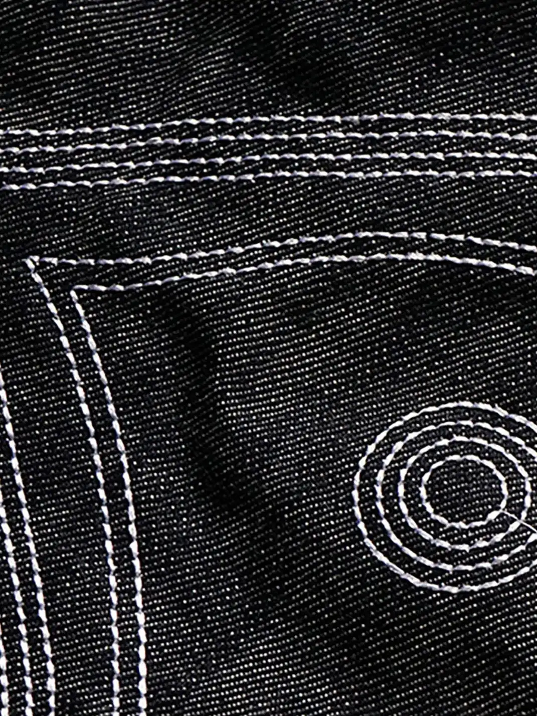 VINKID | Embroidered Dove Stitched Selvedge Jeans