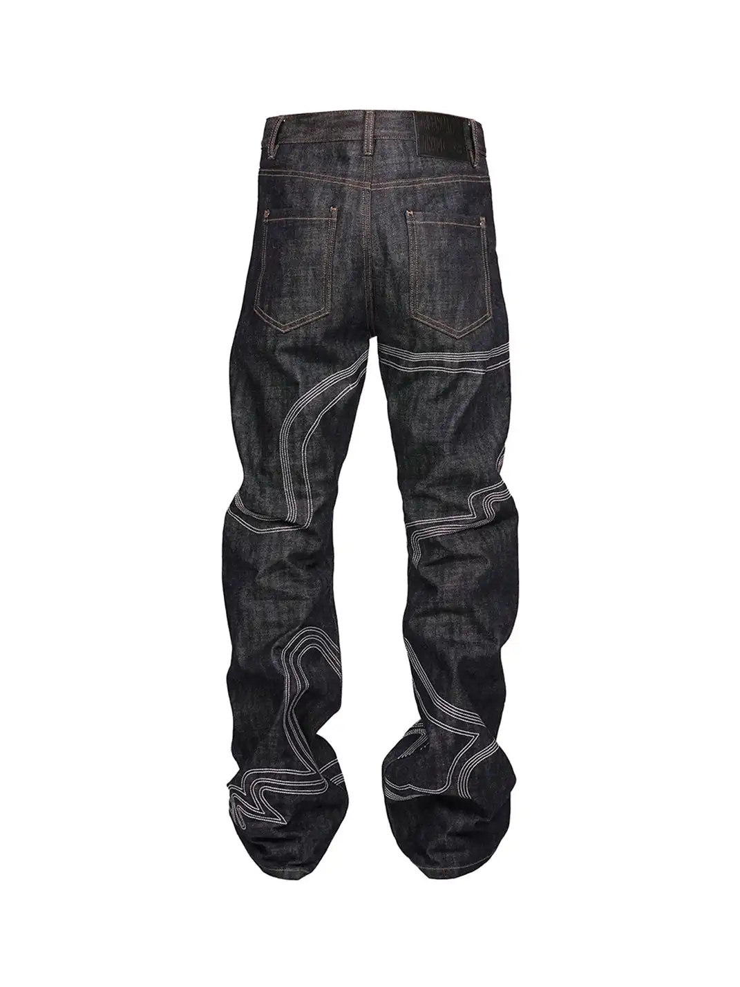 VINKID | Embroidered Dove Stitched Selvedge Jeans