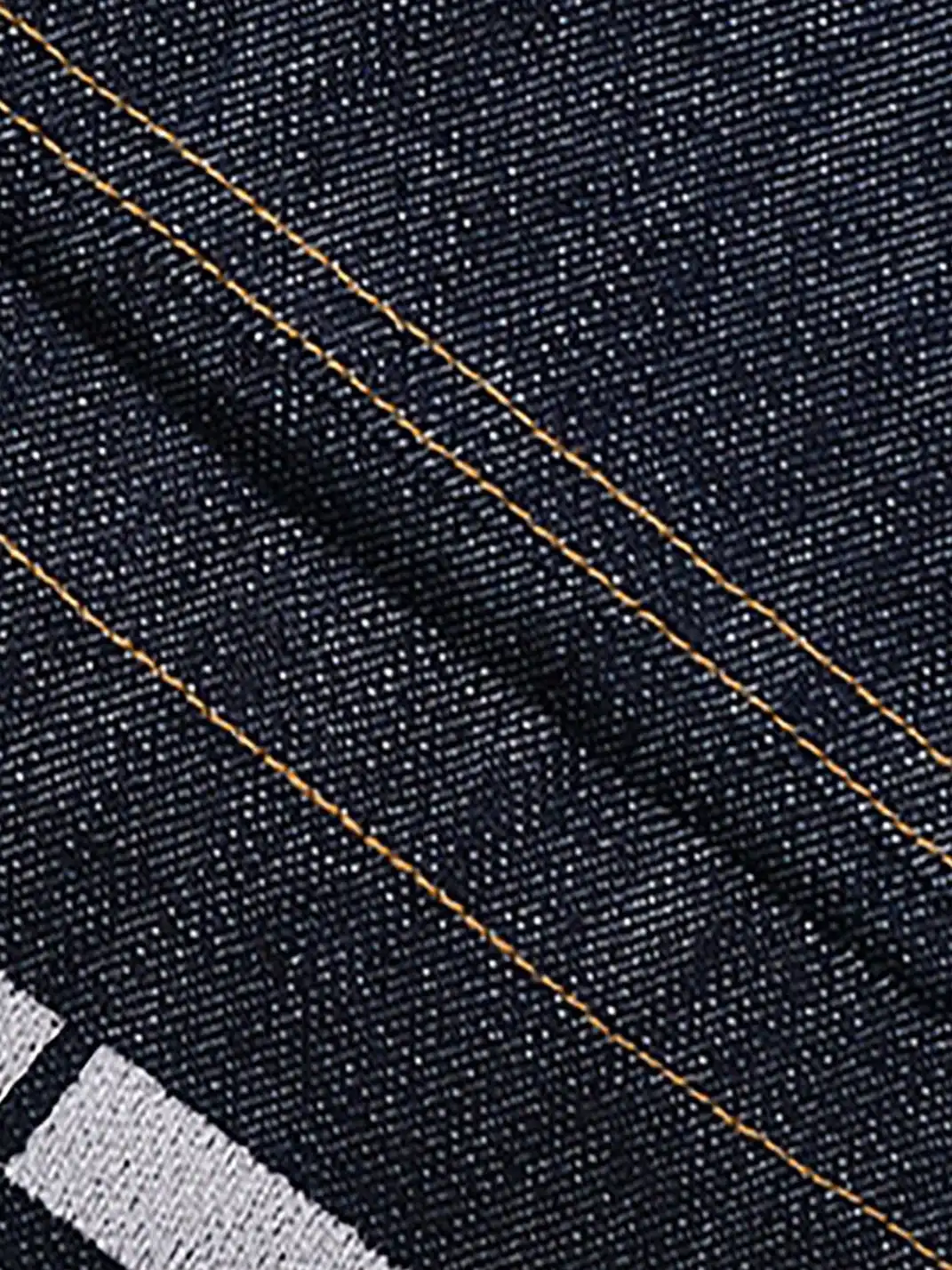 VINKID | Street Kanji Graphic Panel Raw Jeans
