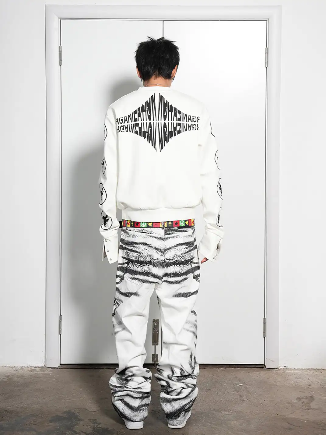 VINKID | Full-Sleeve Peace Dove Print Sweatshirt