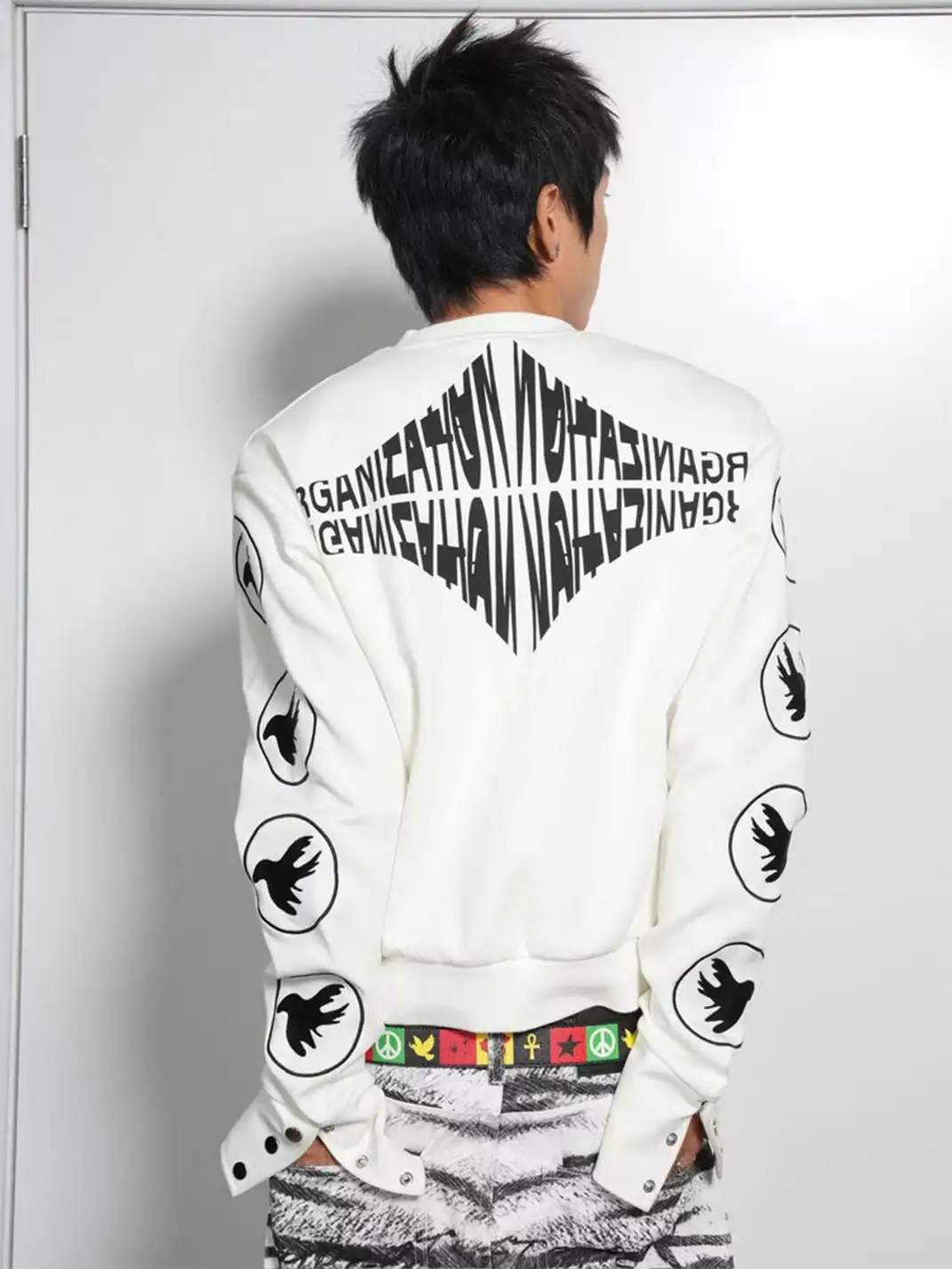 VINKID | Full-Sleeve Peace Dove Print Sweatshirt