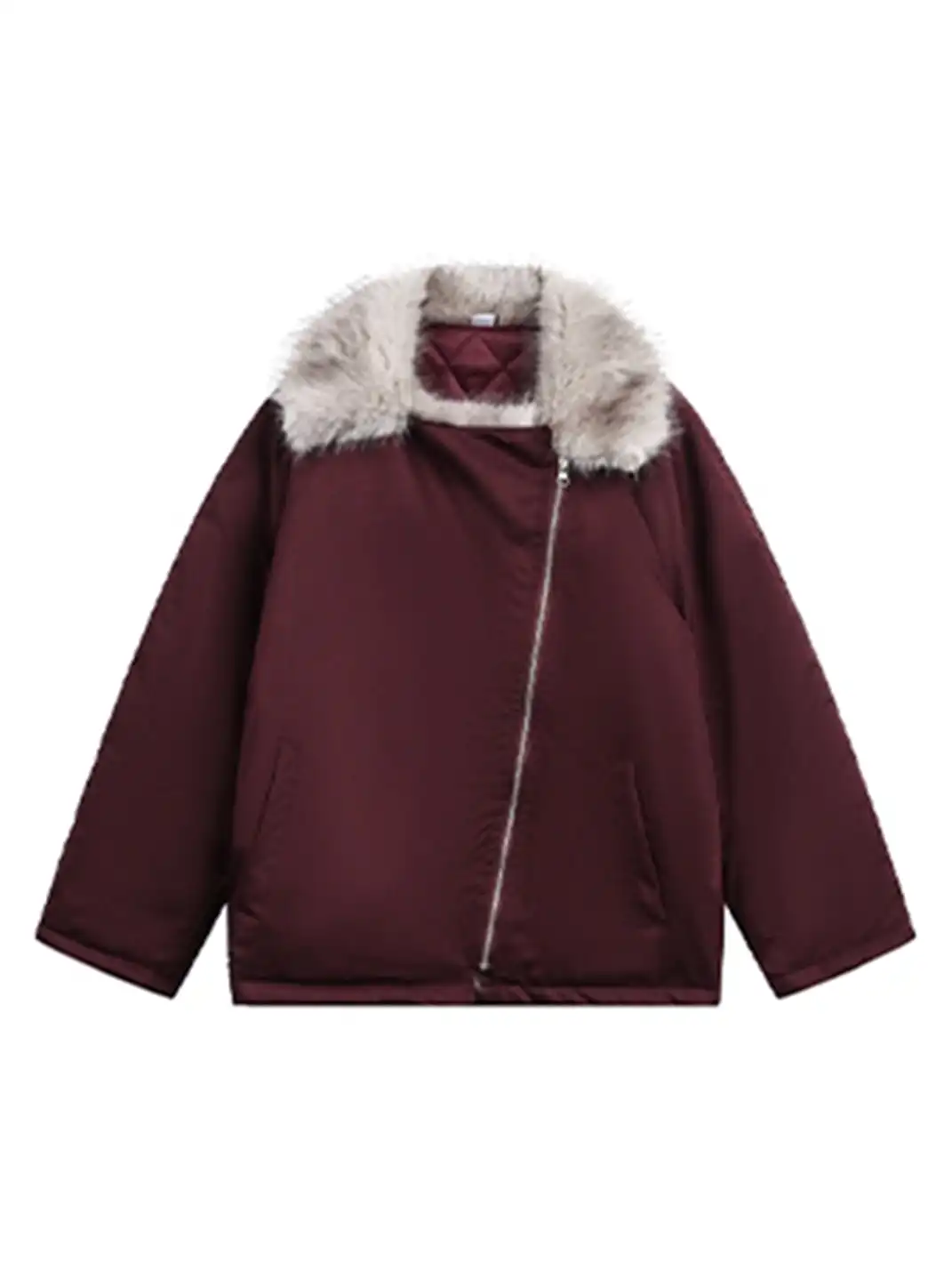 BIGGOLD | Faux Fur Lapel Padded Jacket