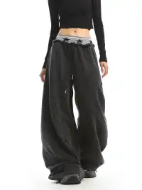 BIGGOLD | Star Waistband Baggy Sweatpants