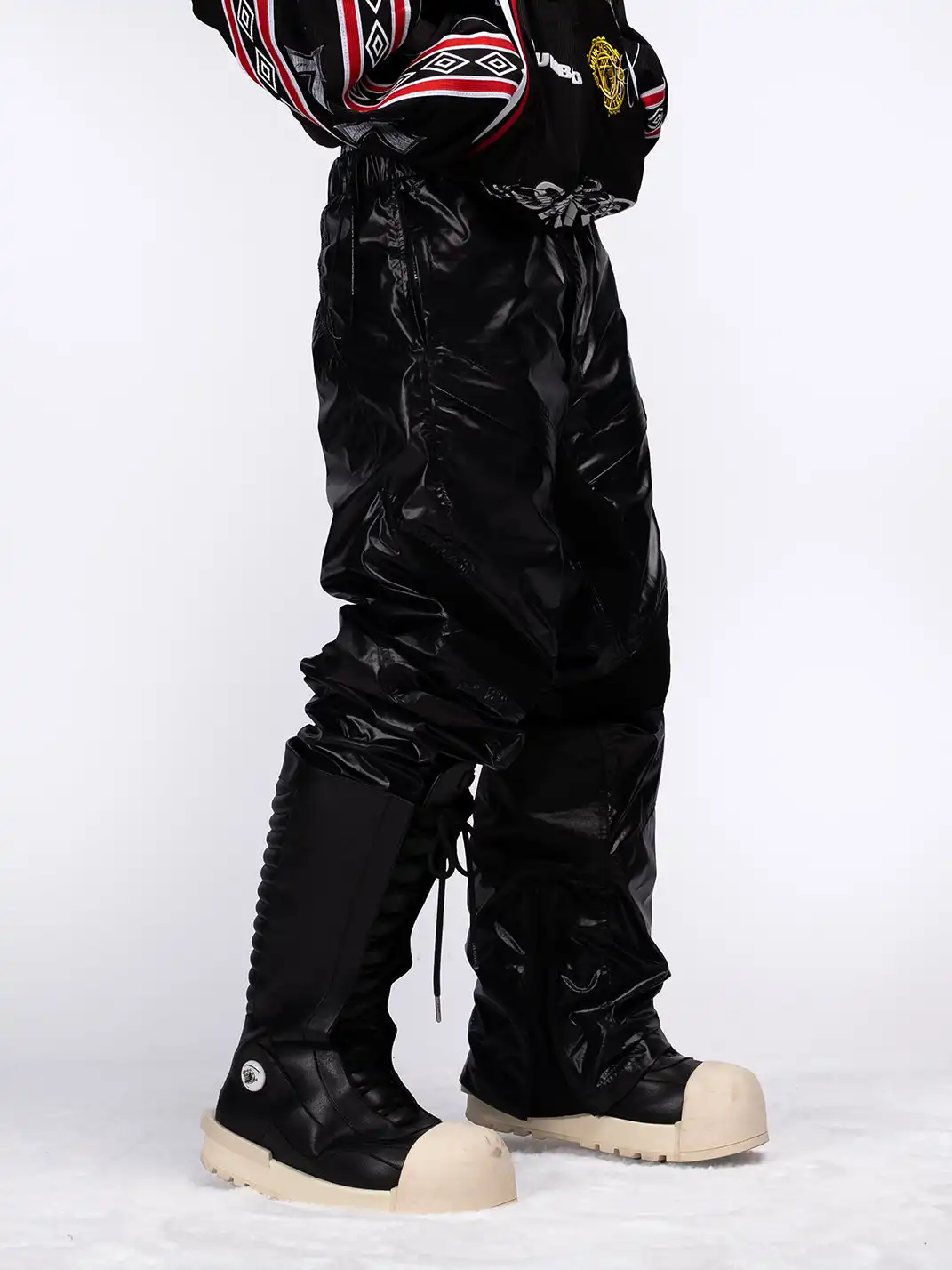 FVVO | Glossy Multi-Angle Patchwork Pants