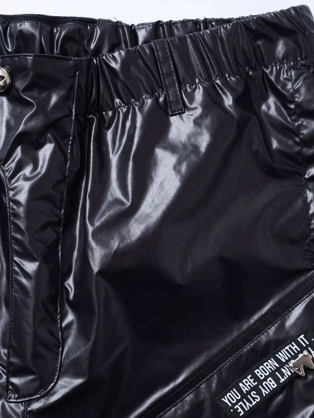 FVVO | Glossy Multi-Angle Patchwork Pants