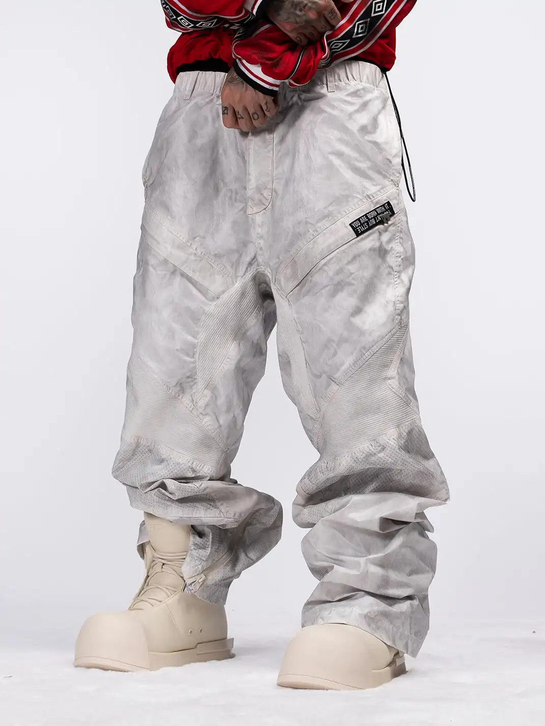 FVVO | Glossy Multi-Angle Patchwork Pants