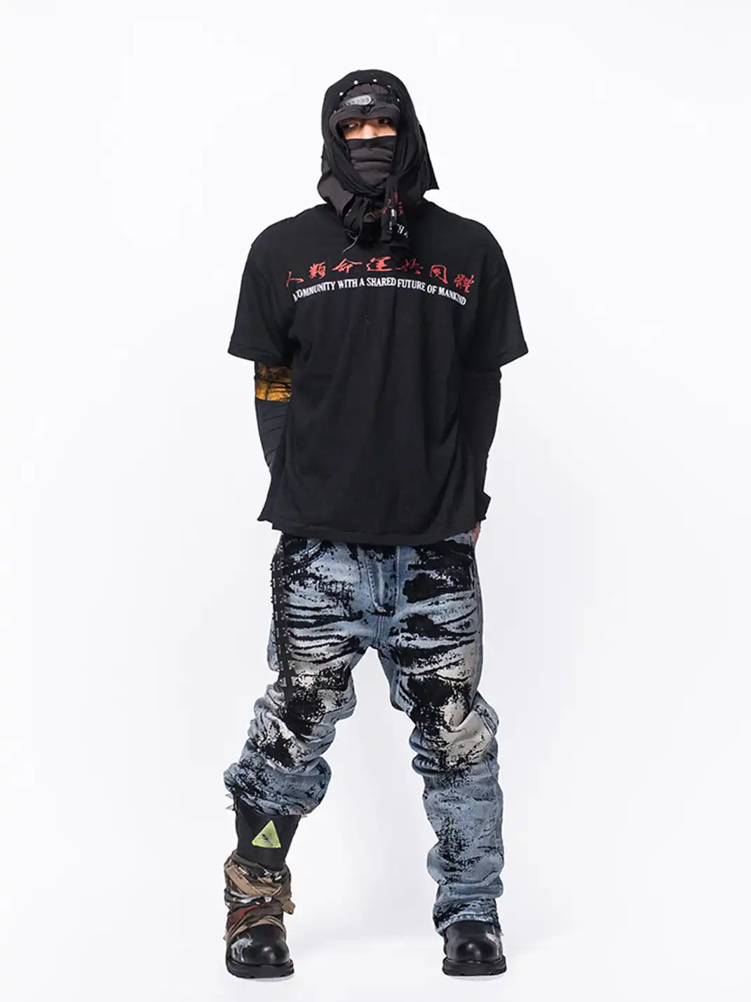 FVVO | Flocked Slant Fly Jeans